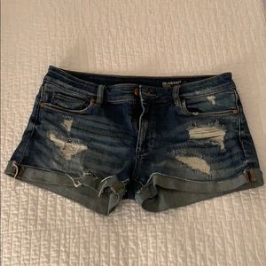 Boyfriend denim shorts